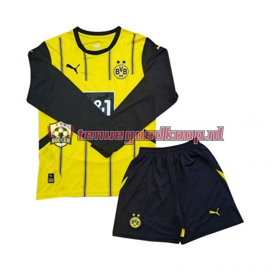 Thuis Tenue van Borussia Dortmund Kind 2-13 jaar 2024-25 Lange Mouw