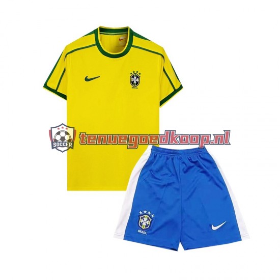 Thuis Retro Tenue van Brazilië Kind 2-13 jaar 1998 Korte Mouw