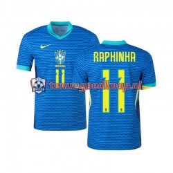 Uit Tenue van Brazilië RAPHINHA 11 Heren 2024 Korte Mouw