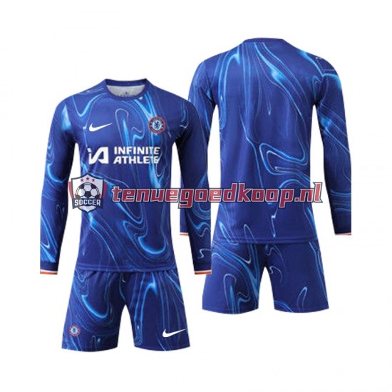 Thuis Tenue van Chelsea Kind 2-13 jaar 2024-25 Lange Mouw