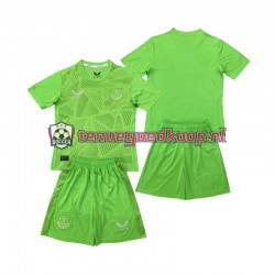 Thuis Tenue van Everton Keepersshirt Kind 2-13 jaar 2024-25 Korte Mouw