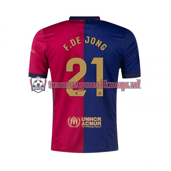 Thuis Tenue van FC Barcelona F. DE JONG 21 Heren 2024-25 Korte Mouw