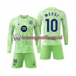 3de Tenue van FC Barcelona Lionel Mess 10 Kind 2-13 jaar 2024-25 Lange Mouw