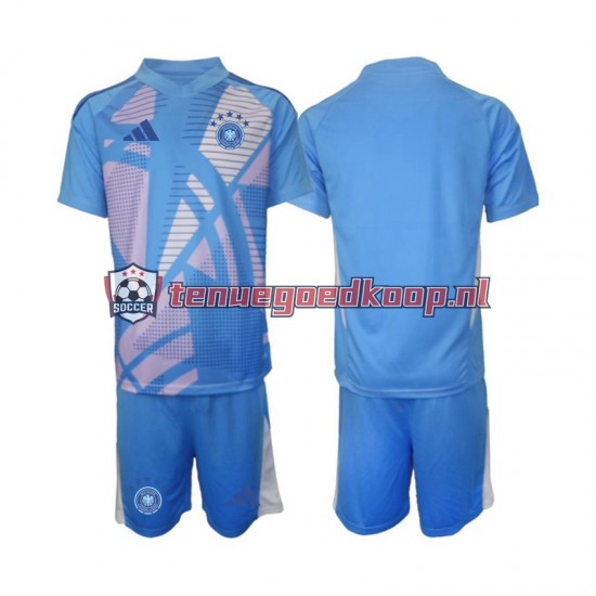 4de Tenue van Duitsland Keepersshirt Kind 2-13 jaar 2024-25 Korte Mouw