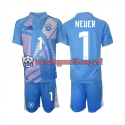 4de Tenue van Duitsland Keepersshirt Manuel Neuer 1 Kind 2-13 jaar 2024-25 Korte Mouw