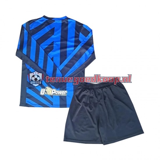 Thuis Tenue van Inter Milan Kind 2-13 jaar 2024-25 Lange Mouw