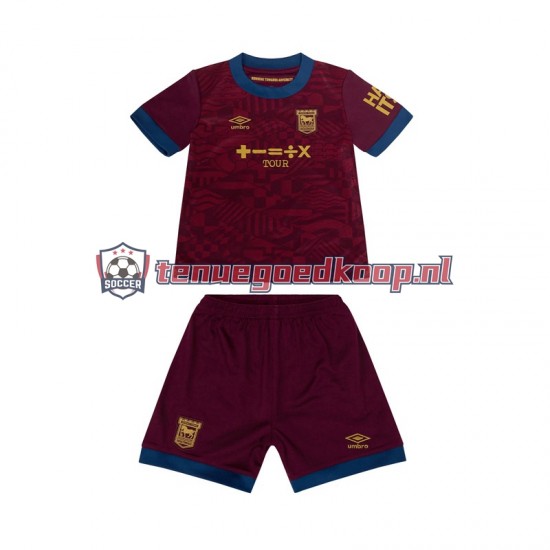 Uit Tenue van Ipswich Town Kind 2-13 jaar 2024-25 Korte Mouw