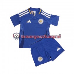 Thuis Tenue van Leicester City Kind 2-13 jaar 2024-25 Korte Mouw