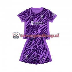 3de Tenue van Liverpool Keepersshirt Kind 2-13 jaar 2024-25 Korte Mouw