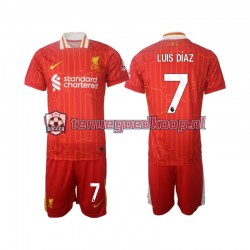 Thuis Tenue van Liverpool Luis Diaz 7 Kind 2-13 jaar 2024-25 Korte Mouw