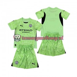 4de Tenue van Manchester City Keepersshirt 2 Kind 2-13 jaar 2024-25 Korte Mouw