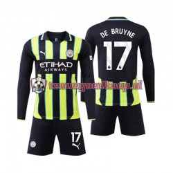 Uit Tenue van Manchester City Kevin De Bruyne 17 Kind 2-13 jaar 2024-25 Lange Mouw