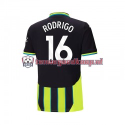 Uit Tenue van Manchester City RODRIGO 16 Heren 2024-25 Korte Mouw