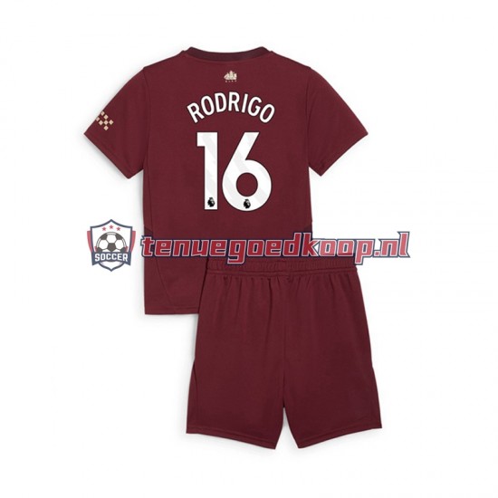 3de Tenue van Manchester City RODRIGO 16 Kind 2-13 jaar 2024-25 Korte Mouw