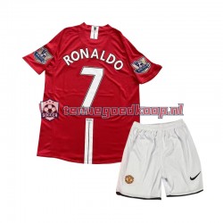 Thuis Retro Tenue van Manchester United Cristiano Ronaldo 7 2007 Kind 2-13 jaar Korte Mouw