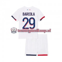 Uit Tenue van Paris Saint-Germain Bradley Barcola 29 Kind 2-13 jaar 2024-25 Korte Mouw