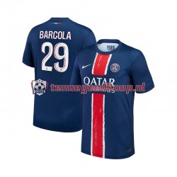 Thuis Tenue van Paris Saint-Germain Bradley Barcola 29 Heren 2024-25 Korte Mouw