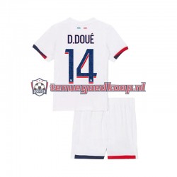 Uit Tenue van Paris Saint-Germain Desire Doue 14 Kind 2-13 jaar 2024-25 Korte Mouw