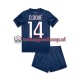 Thuis Tenue van Paris Saint-Germain Desire Doue 14 Kind 2-13 jaar 2024-25 Korte Mouw