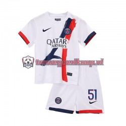 Uit Tenue van Paris Saint-Germain Willian Pacho 51 Kind 2-13 jaar 2024-25 Korte Mouw