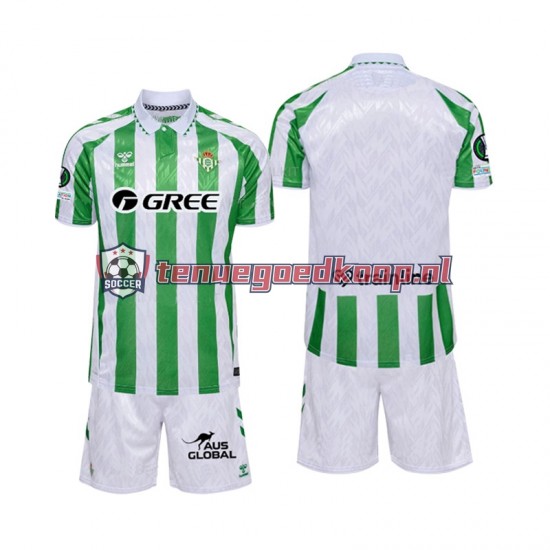 Thuis Tenue van Real Betis Kind 2-13 jaar 2024-25 Korte Mouw