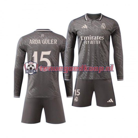 3de Tenue van Real Madrid Arda Guler 15 Kind 2-13 jaar 2024-25 Lange Mouw