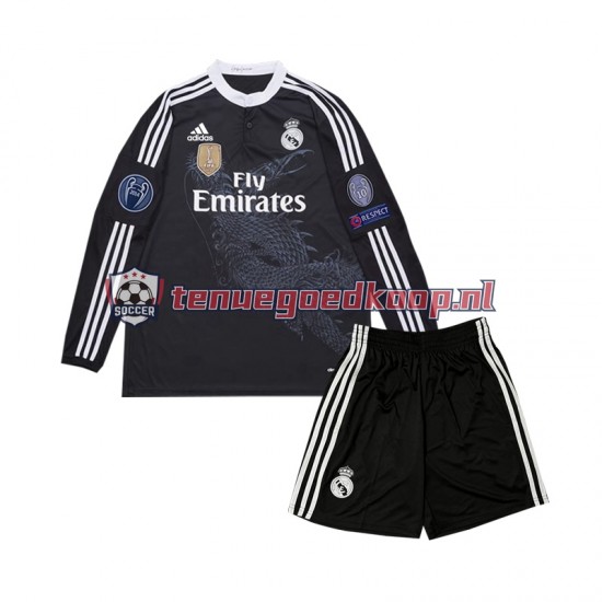 3de Retro Tenue van Real Madrid 2014 Kind 2-13 jaar Lange Mouw