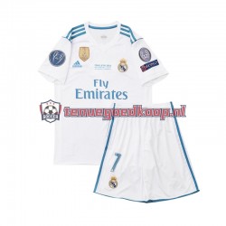 Thuis Retro Tenue van Real Madrid Cristiano Ronaldo 7 2017 Kind 2-13 jaar Korte Mouw