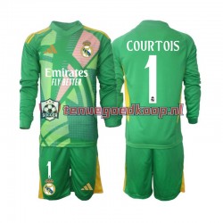 3de Tenue van Real Madrid Keepersshirt Thibaut Courtois 1 Kind 2-13 jaar 2024-25 Lange Mouw