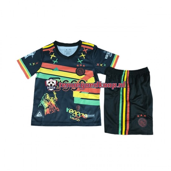 Thuis Tenue van AFC Ajax Bob Marley Kind 2-13 jaar 2023-24 Korte Mouw