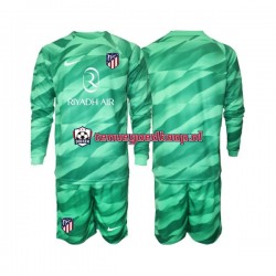 Uit Tenue van Atlético Madrid Keepersshirt Kind 2-13 jaar 2023-24 Lange Mouw Groente