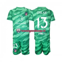 Uit Tenue van Atlético Madrid Keepersshirt Jan Oblak 13 Kind 2-13 jaar 2023-24 Korte Mouw Groente