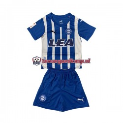 Thuis Tenue van Deportivo Alaves Kind 2-13 jaar 2023-24 Korte Mouw