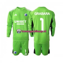 4de Tenue van FC Kopenhagen Keepersshirt GRABARA 1 Kind 2-13 jaar 2023-24 Lange Mouw