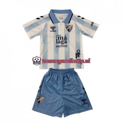 Thuis Tenue van Málaga CF Kind 2-13 jaar 2023-24 Korte Mouw