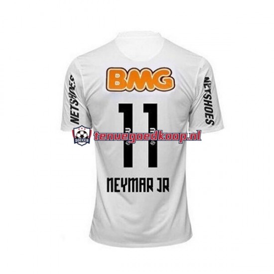 Thuis Retro Tenue van Santos FC Neymar JR 11 2012 Heren Korte Mouw