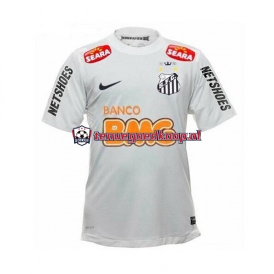 Thuis Retro Tenue van Santos FC Neymar JR 11 2012 Heren Korte Mouw