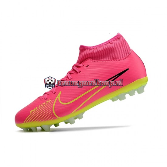 Voetbalschoenen Nike Air Zoom Mercurial Superfly IX Academy AG Roze Groente