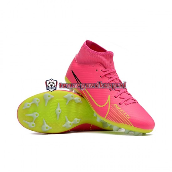 Voetbalschoenen Nike Air Zoom Mercurial Superfly IX Academy AG Roze Groente