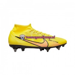 Voetbalschoenen Nike Air Zoom Mercurial Superfly IX Academy SG Pro Lucent AC Roze Geel