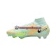 Voetbalschoenen Nike Air Zoom Mercurial Superfly IX Bonded Elite FG Blauw Groente