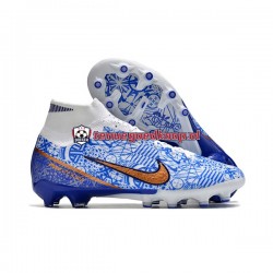 Voetbalschoenen Nike Air Zoom Mercurial Superfly IX Elite AG Blauw