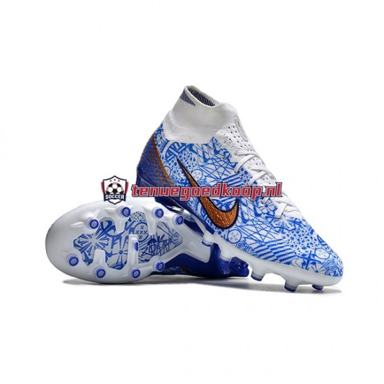 Voetbalschoenen Nike Air Zoom Mercurial Superfly IX Elite AG Blauw