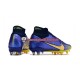 Voetbalschoenen Nike Air Zoom Mercurial Superfly IX Elite SG Blauw Geel