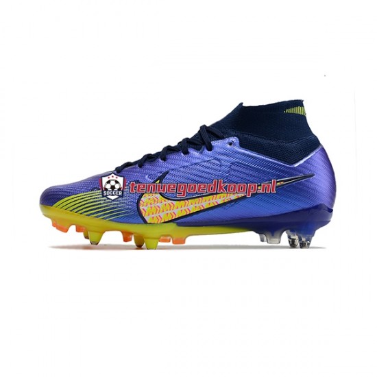 Voetbalschoenen Nike Air Zoom Mercurial Superfly IX Elite SG Blauw Geel