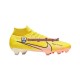 Voetbalschoenen Nike Air Zoom Mercurial Superfly IX Pro FG Lucent Roze Geel