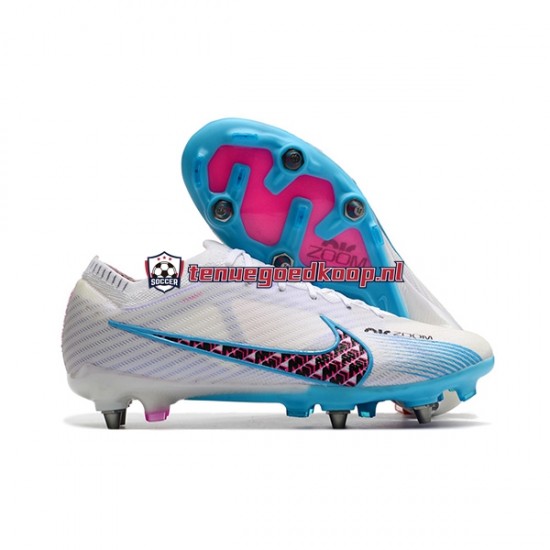 Voetbalschoenen Nike Air Zoom Mercurial Vapor XV Elite SG Blauw Wit