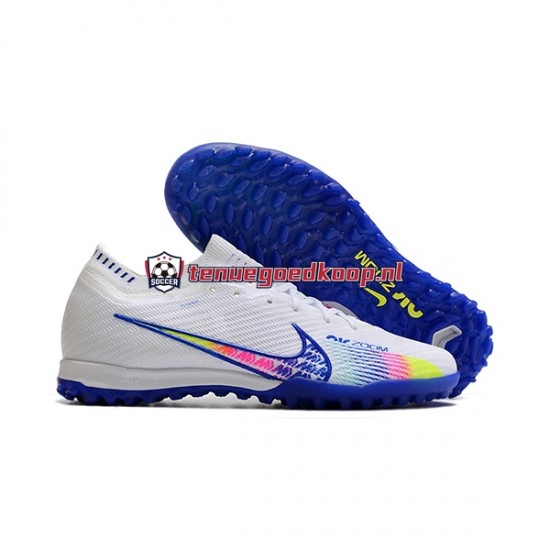 Voetbalschoenen Nike Air Zoom Mercurial Vapor XV Elite TF Blauw Wit