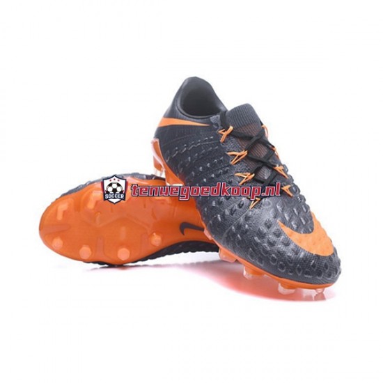 Voetbalschoenen Nike HyperVenom Phantom III Elite FG Oranje Zwart