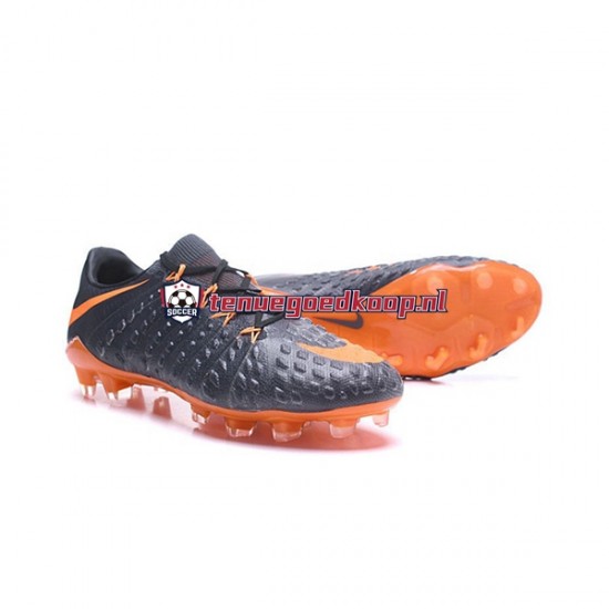 Voetbalschoenen Nike HyperVenom Phantom III Elite FG Oranje Zwart